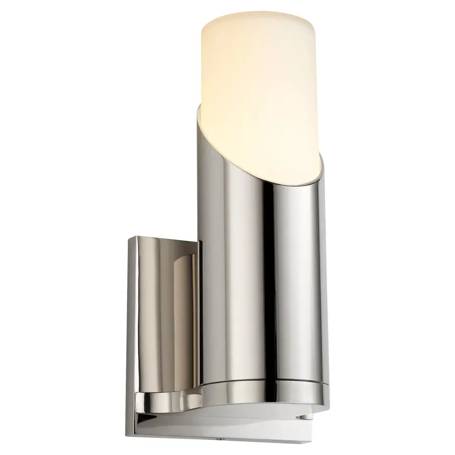 Ellipse Glass Wall Sconce - Polished Nickel - Image 2