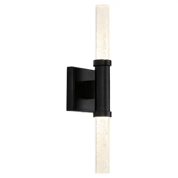 The Monet LED Sconce brings artistic sophistication to any space with its textured glass and metal construction inspired by Impressionist pointillism. Perfect for contemporary and transitional interiors seeking visual interest. - alternate view