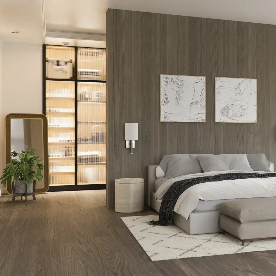 Sophisticated Wall Sconce with Bold Square Design and Warm LED Lighting - Image 3