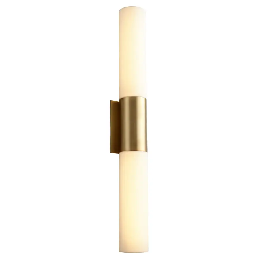 Magnum Acrylic Vanity Light - Aged Brass - Image 3