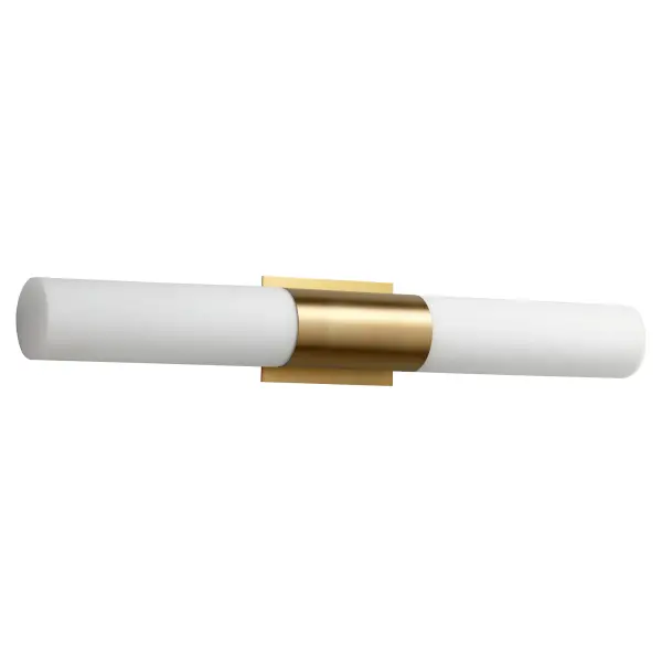 Magnum Acrylic Vanity Light - Aged Brass - Image 1
