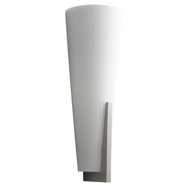 Songbird Glass Wall Sconce - Satin Nickel - Image 1