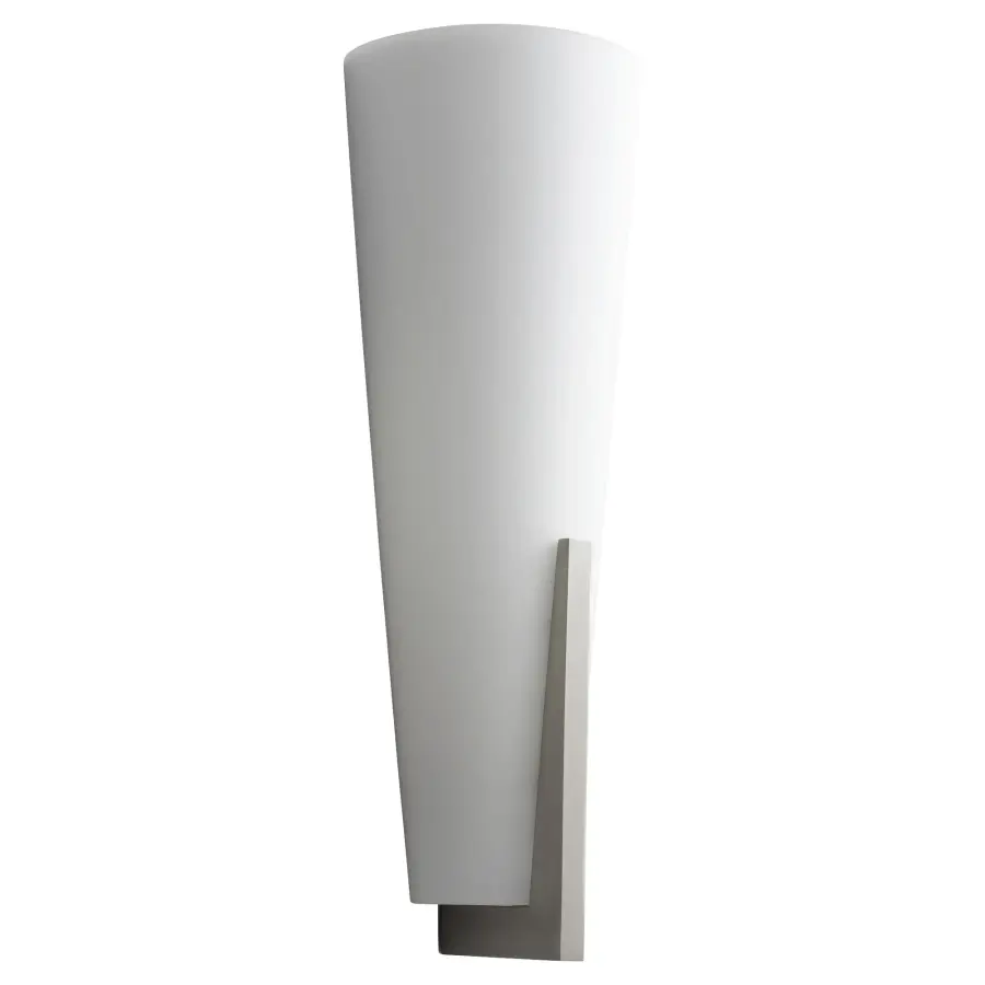 Songbird Glass Wall Sconce - Satin Nickel - Image 1