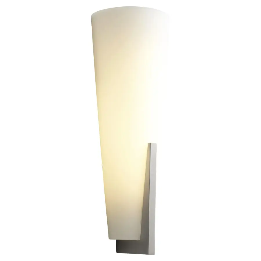 Songbird Glass Wall Sconce - Satin Nickel - Image 2