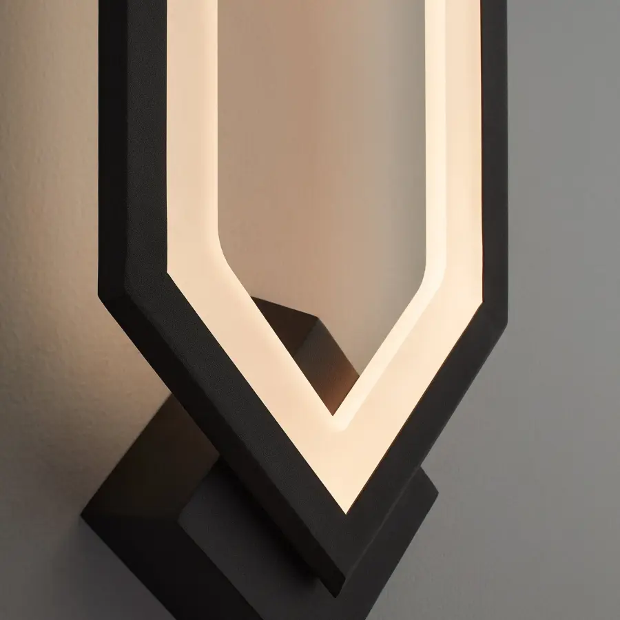 Modern Art Deco LED Sconce with Geometric Elegance - Image 3
