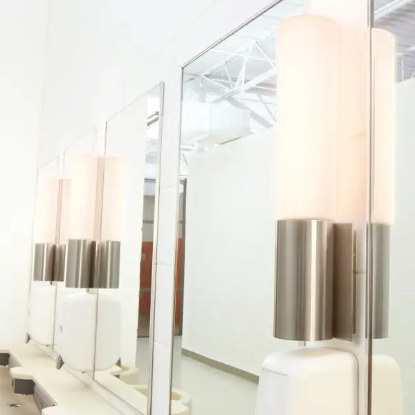 Magneta 3-Light Acrylic Vanity Light in Satin Nickel - Image 5