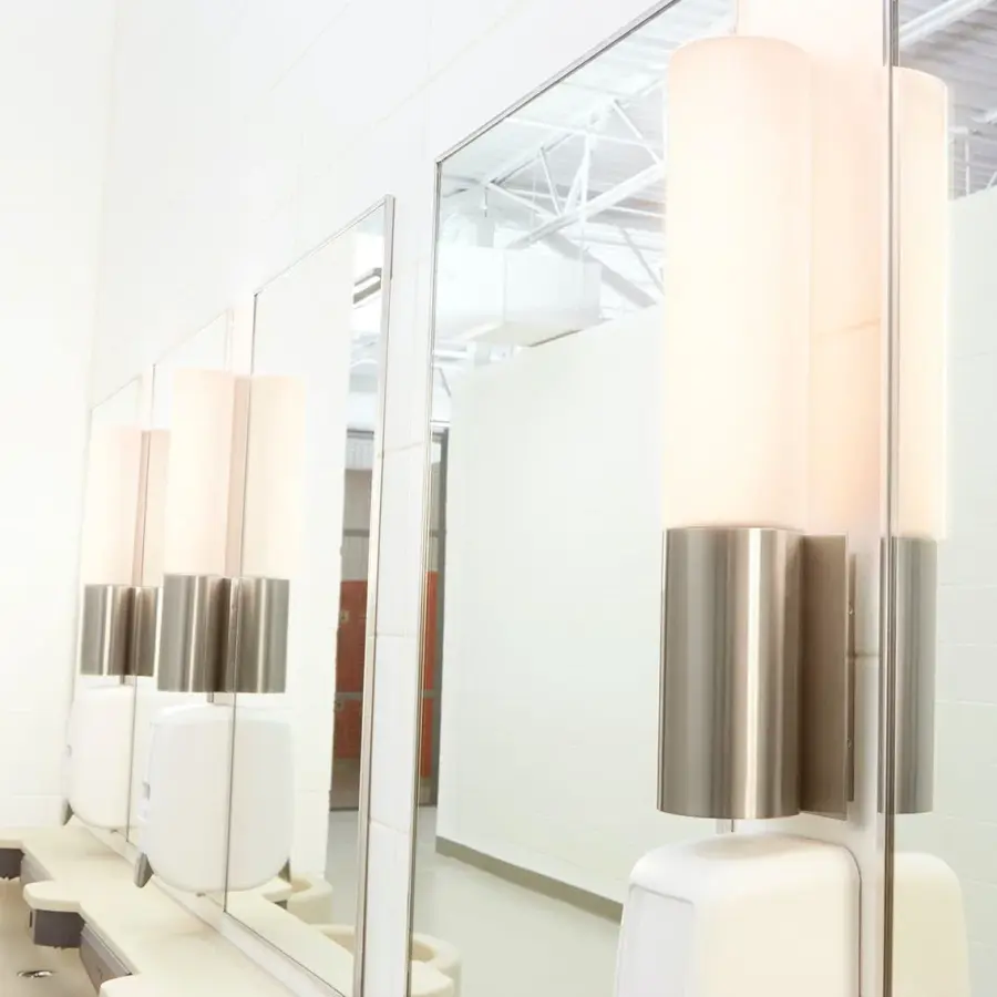 Magneta 3-Light Acrylic Vanity Light in Satin Nickel - Image 5