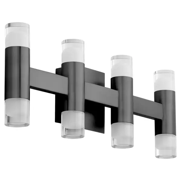 ALARUM Eight Light LED Vanity in Black - Image 1