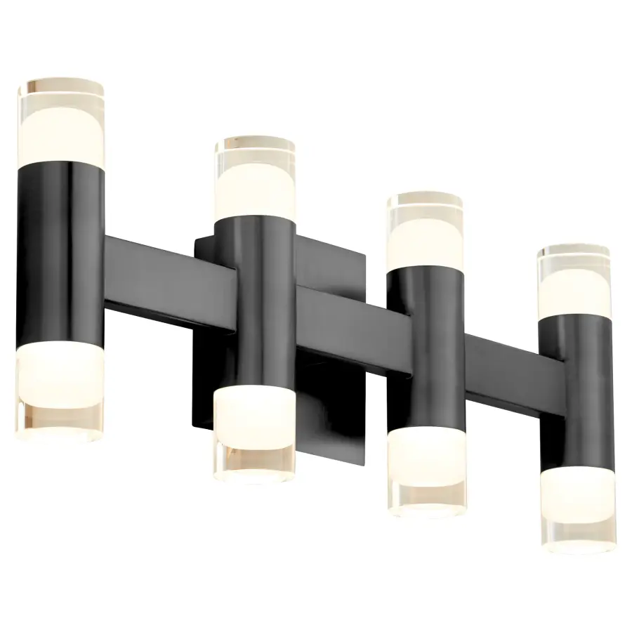 ALARUM Eight Light LED Vanity in Black - Image 2
