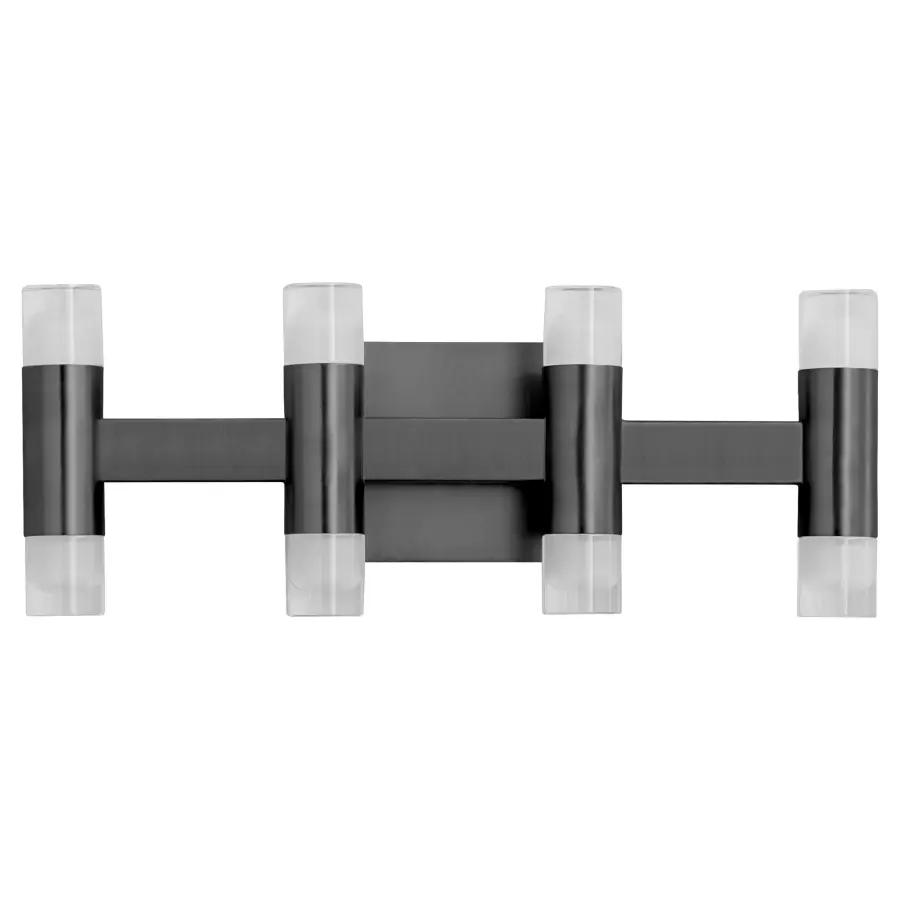 ALARUM Eight Light LED Vanity in Black - Image 4
