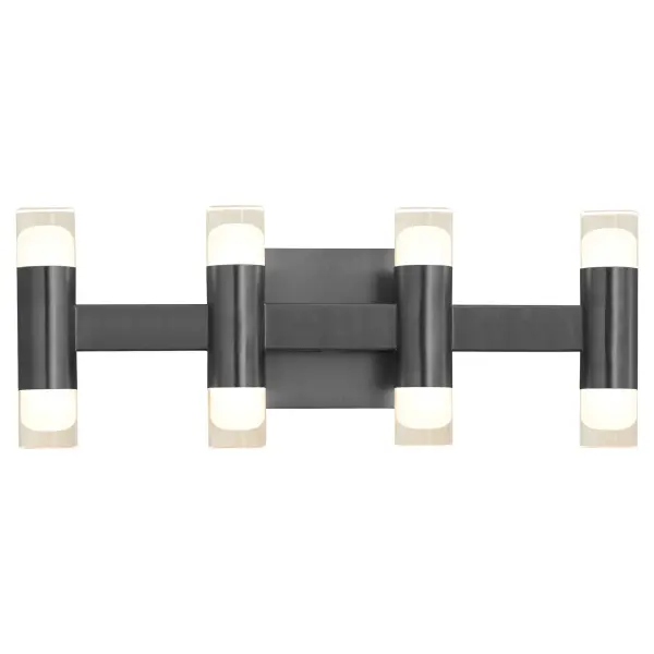 ALARUM Eight Light LED Vanity in Black - Image 5