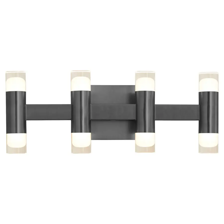 ALARUM Eight Light LED Vanity in Black - Image 5