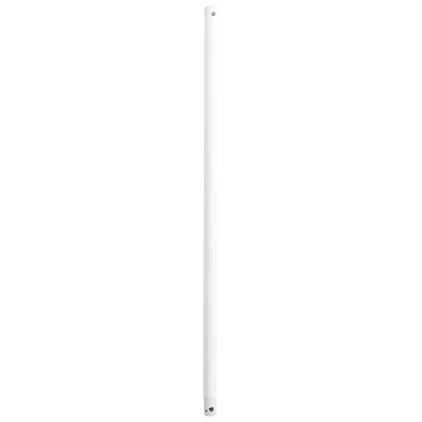 This 24-inch downrod provides the perfect extension for ceiling fans in rooms with higher ceilings, ensuring optimal air circulation and blade clearance. The clean white finish integrates seamlessly with modern interiors.