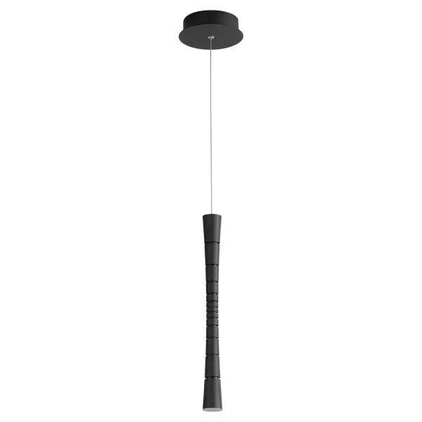 Sabre Single Light LED Pendant in Black - Image 1