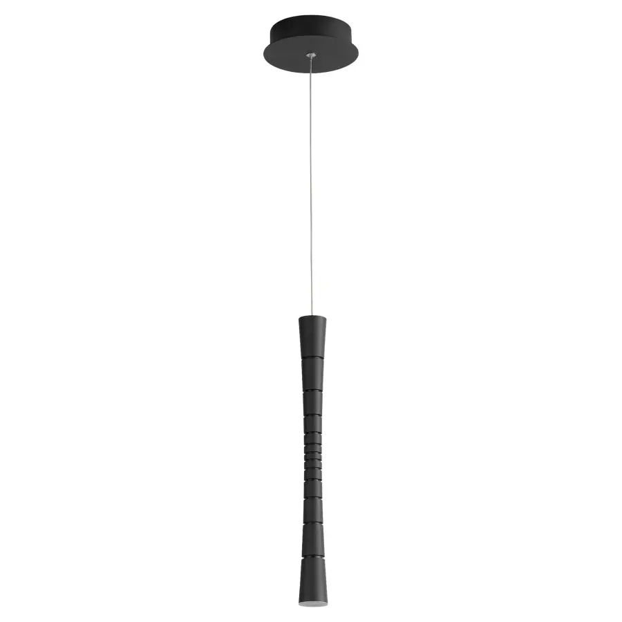 Sabre Single Light LED Pendant in Black - Image 1