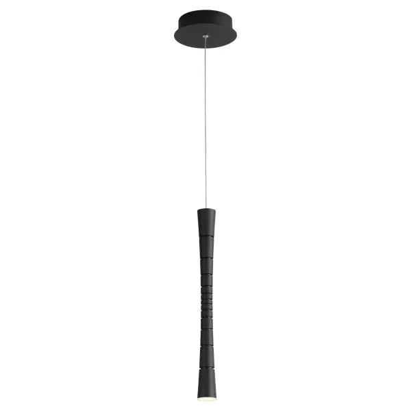 Sabre Single Light LED Pendant in Black - Image 2