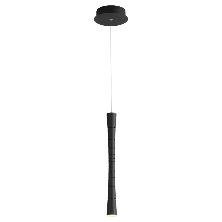 Sabre Single Light LED Pendant in Black - Image 2