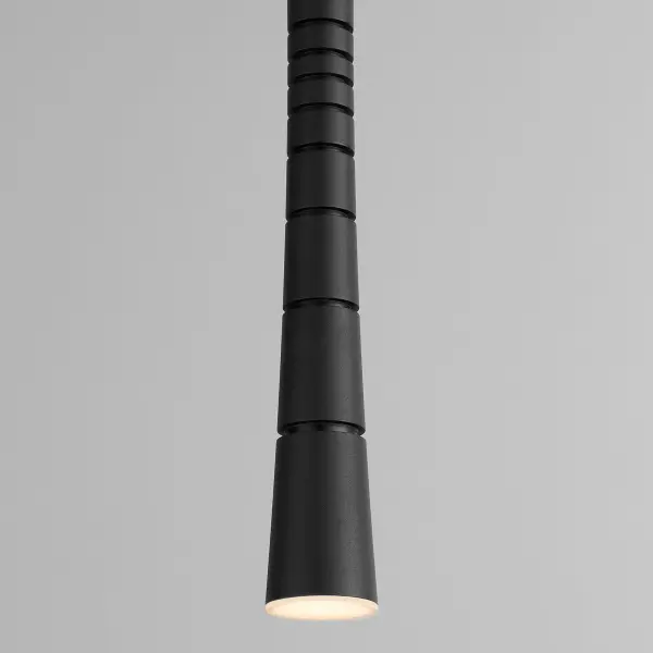 Sabre Single Light LED Pendant in Black - Image 3