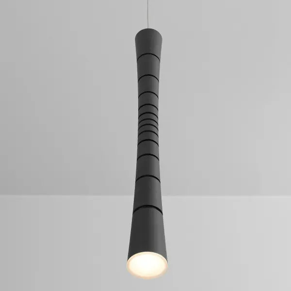 Sabre Single Light LED Pendant in Black - Image 4