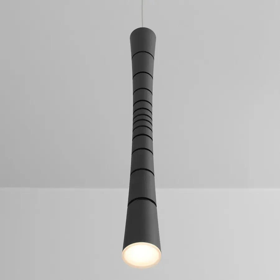 Sabre Single Light LED Pendant in Black - Image 4