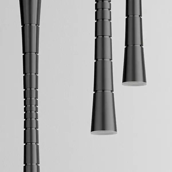 Sabre Five Light LED Pendant in Black - Image 4
