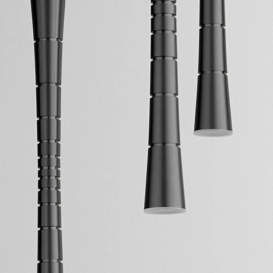 Sabre Five Light LED Pendant in Black - Image 4