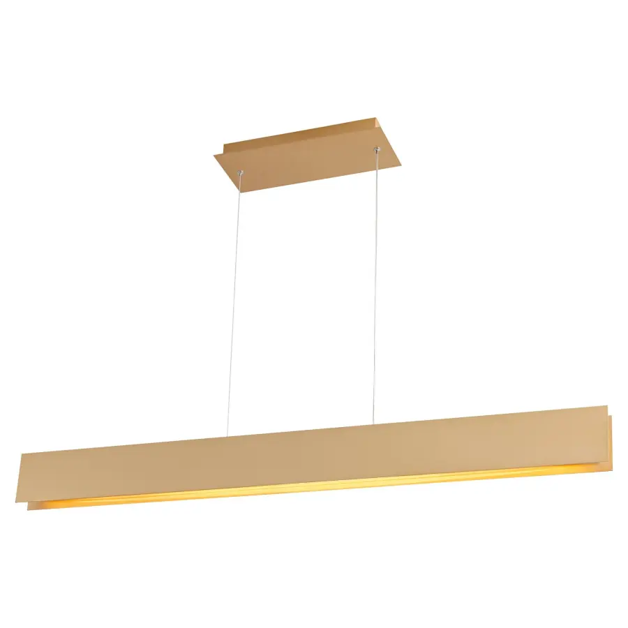 Sophisticated Linear LED Pendant with Industrial Luxury Appeal - Image 2