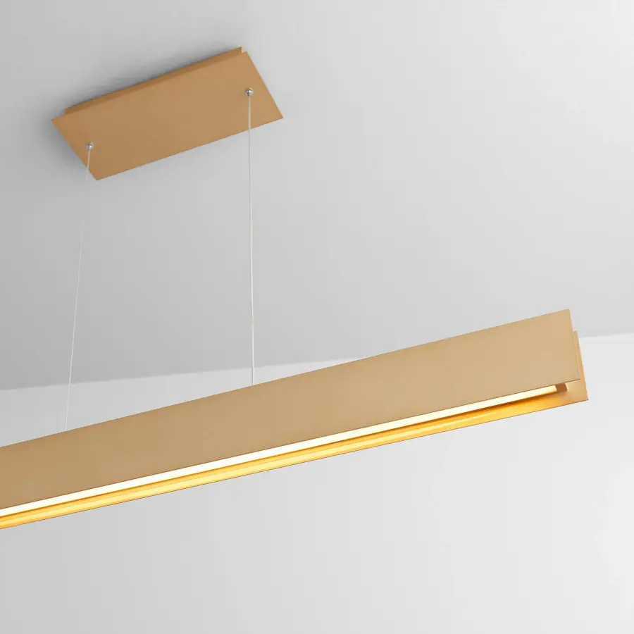 Sophisticated Linear LED Pendant with Industrial Luxury Appeal - Image 3