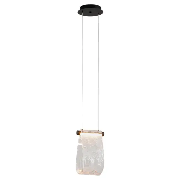 Veer 1 Light Pendant in Black - Image 2