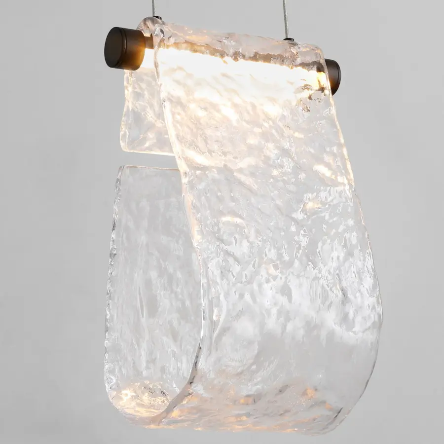 Veer 1 Light Pendant in Black - Image 3