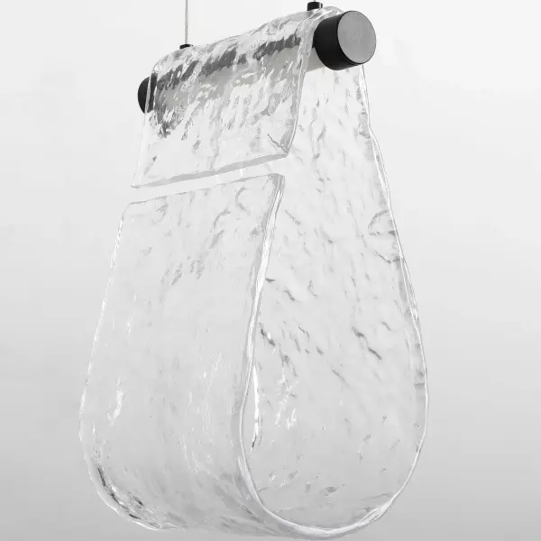 Veer 1 Light Pendant in Black - Image 4