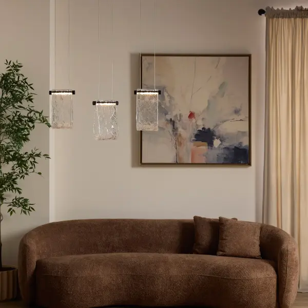 Veer 1 Light Pendant in Black - Image 5