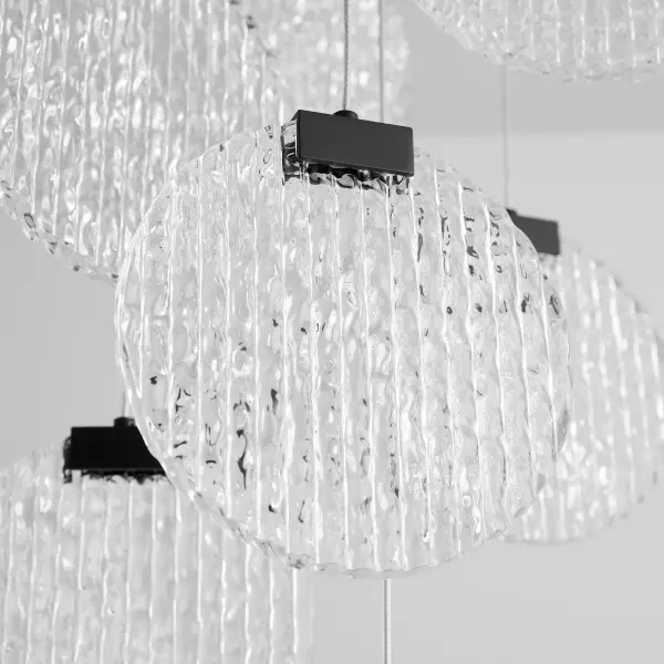 Axiom Eight Light CCT LED Pendant in Black - Image 4