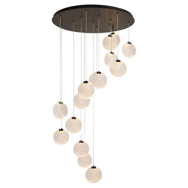 Axiom 15-Light Cascading Pendant in Black - Image 2