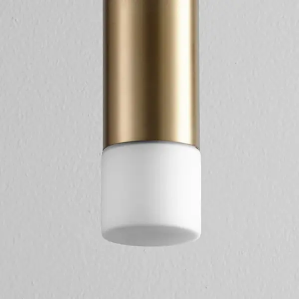 Magneta Small Glass Pendant - Aged Brass - Image 3