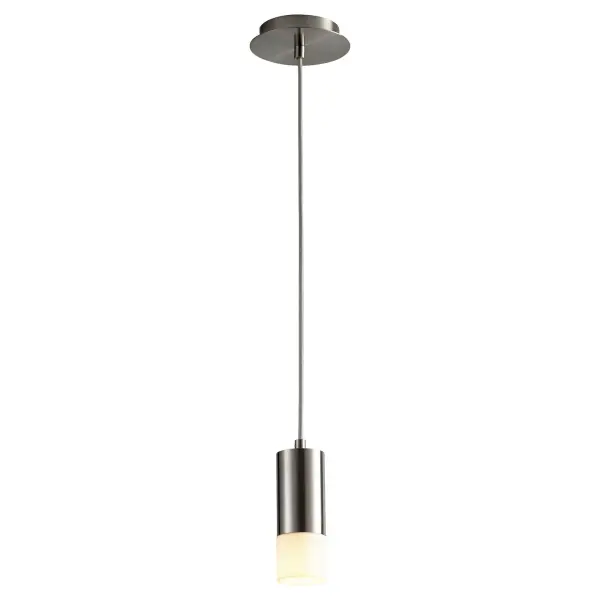 MAGNETA Small Acrylic Pendant - Satin Nickel - Image 1