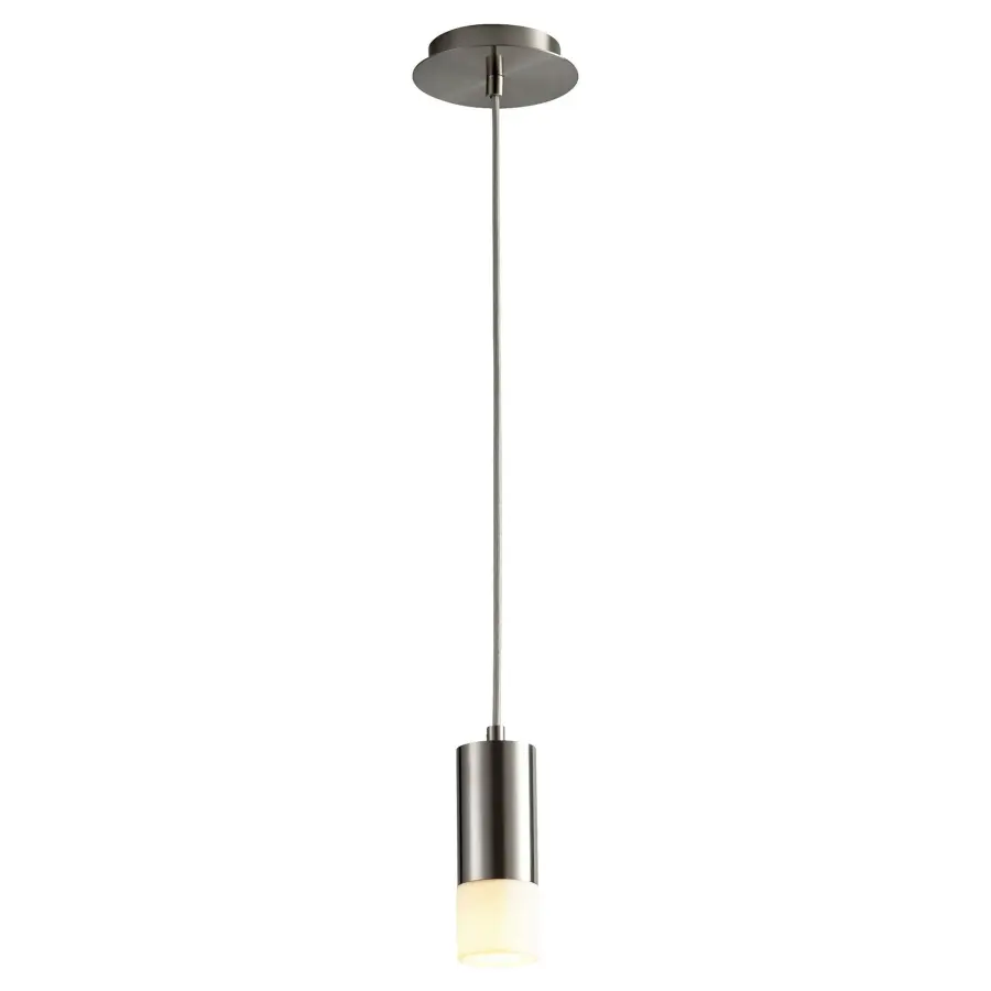 MAGNETA Small Acrylic Pendant - Satin Nickel - Image 1