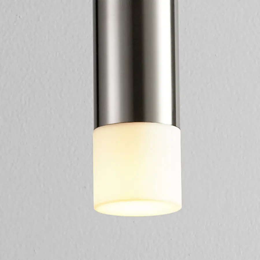 MAGNETA Small Acrylic Pendant - Satin Nickel - Image 2