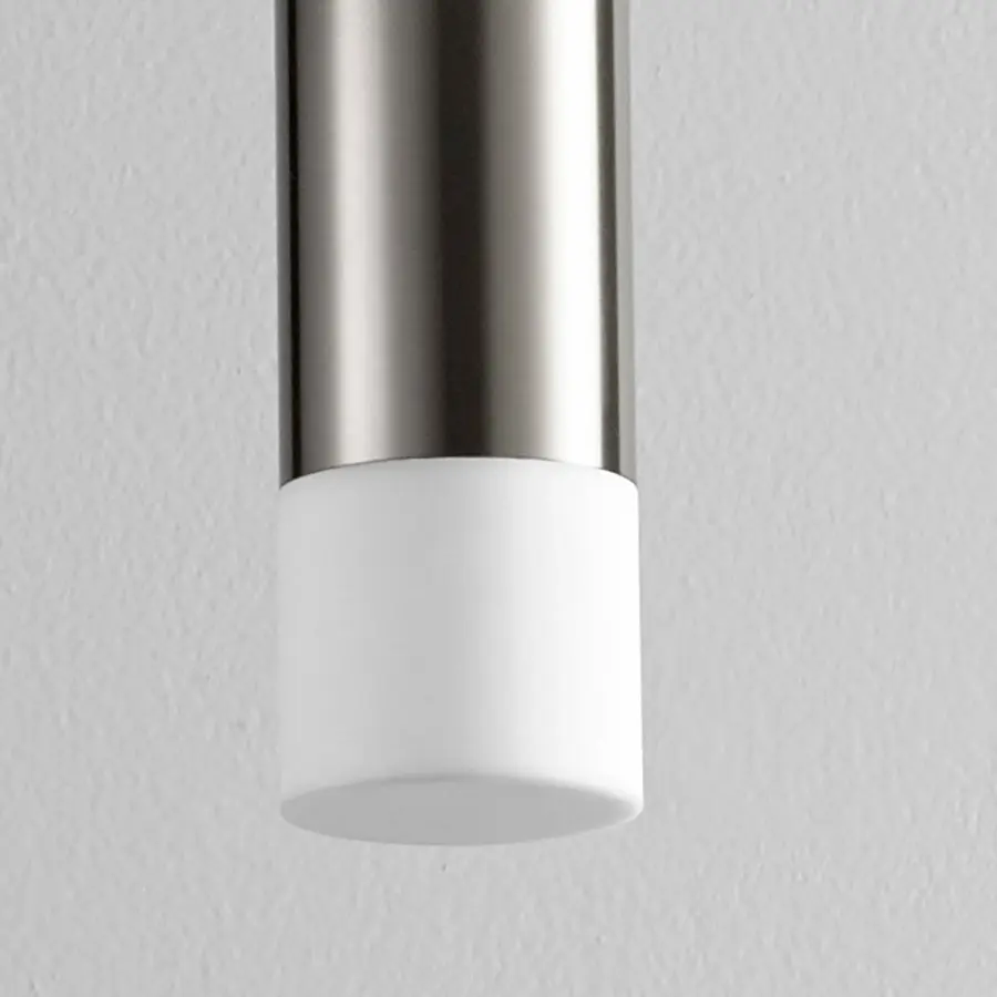 MAGNETA Small Acrylic Pendant - Satin Nickel - Image 3