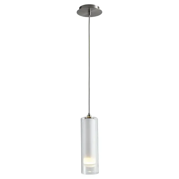 Gratis Satin Nickel Pendant with Opal Glass - Image 2