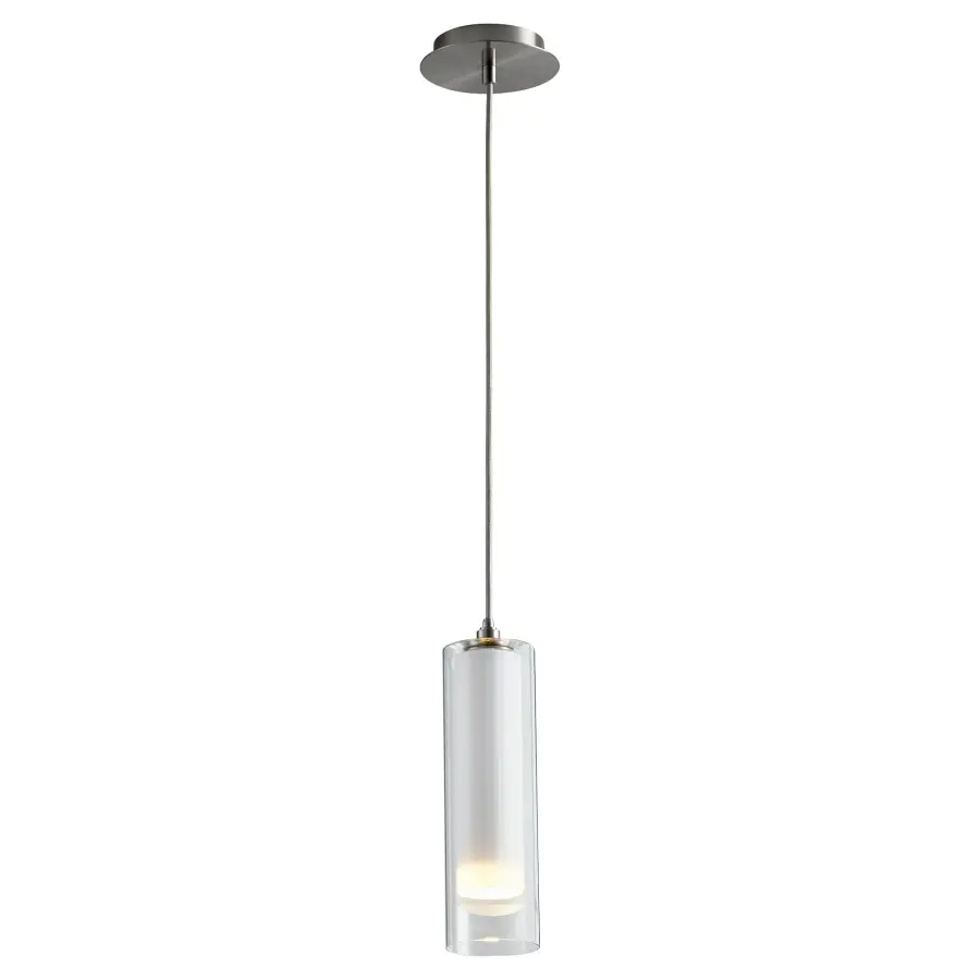 Gratis Satin Nickel Pendant with Opal Glass - Image 2