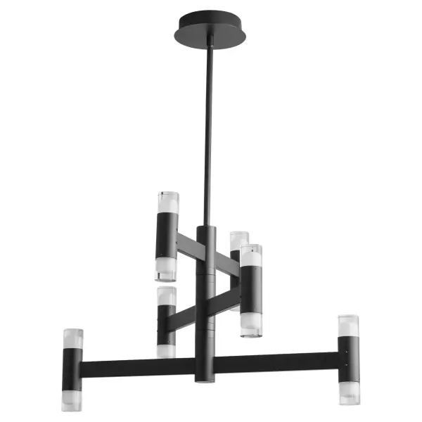 Alarum 12-Light LED Chandelier in Black - Image 1