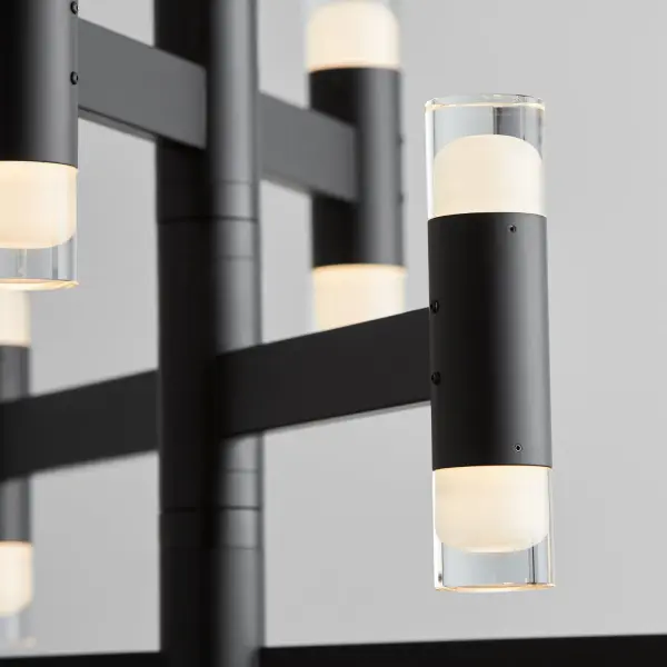 Alarum 12-Light LED Chandelier in Black - Image 3