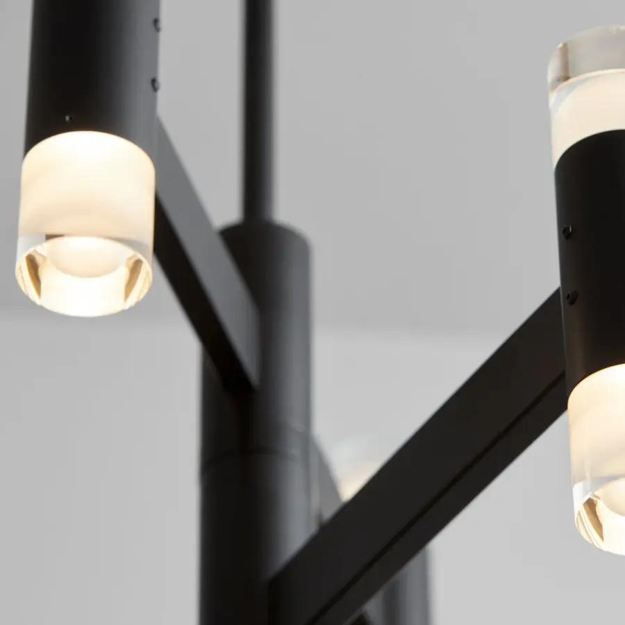 Alarum 12-Light LED Chandelier in Black - Image 4