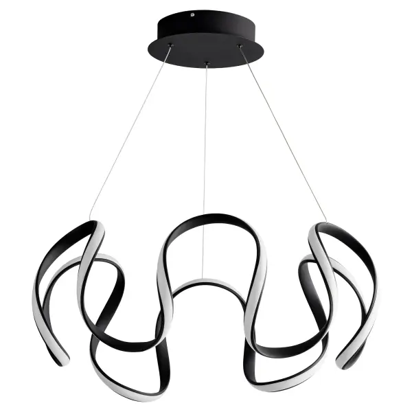 Cirro 28" Pendant Light in Black - Image 1