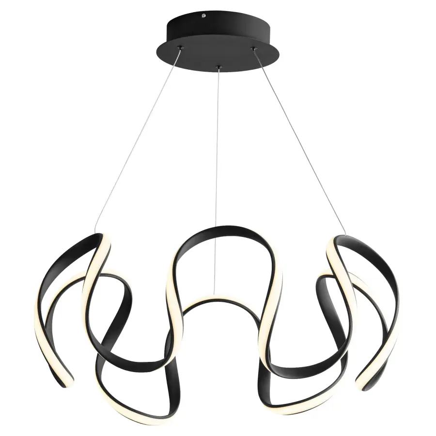 Cirro 28" Pendant Light in Black - Image 2