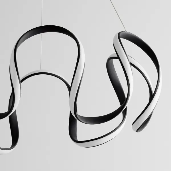 Cirro 28" Pendant Light in Black - Image 4