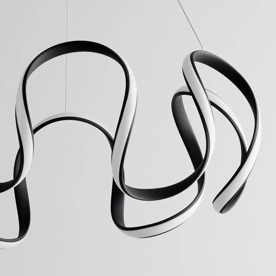 Cirro 28" Pendant Light in Black - Image 4
