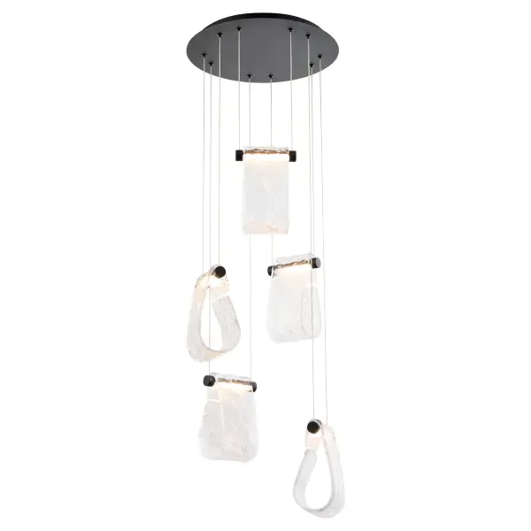 Veer 5-Light Pendant in Black - Image 2