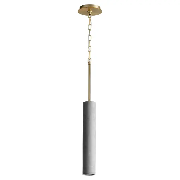Sleek Mini Pendant with Warm Glow and Sophisticated Two-Tone Finish - Image 1